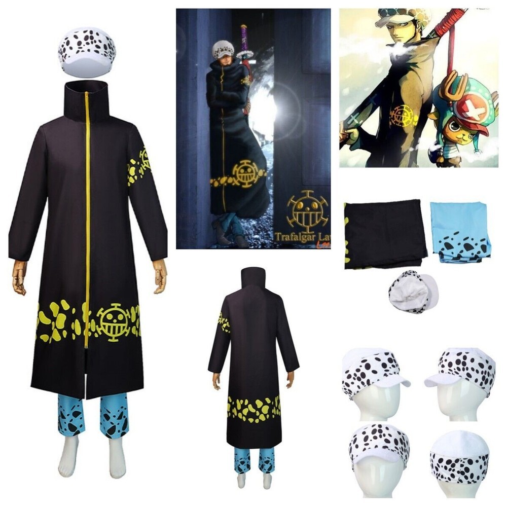 Anime One Piece Trafalgar D.Water Law 2 años después Cosplay Disfraz Sombrero Disfraz