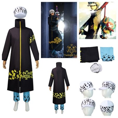 Anime One Piece Trafalgar D.Water Law 2 Years Later Cosplay Costume Hat Disguise