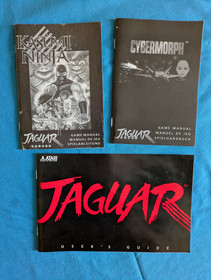 Atari Jaguar 64 console, boxed, with Cybermorph and Kasumi Ninja