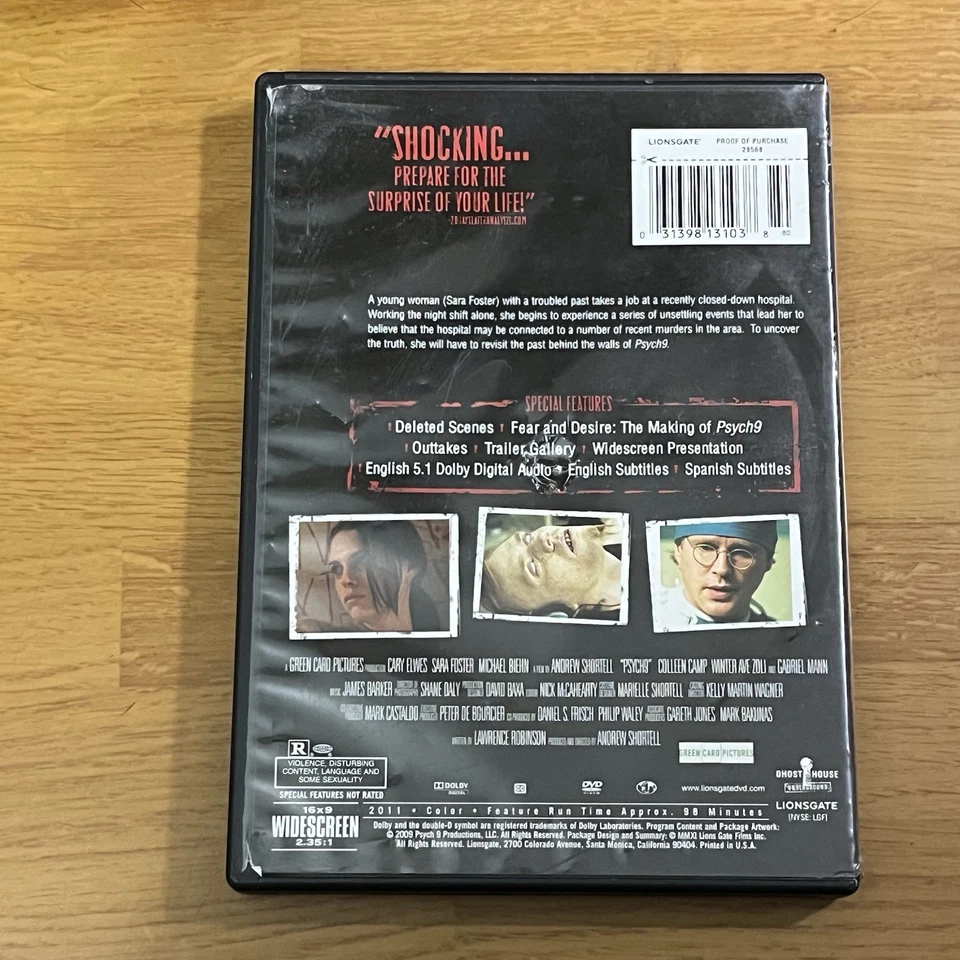 Psych: 9 (DVD, 2010) - Horror — - Image 2 of 2