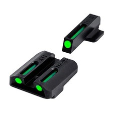 Juego de miras de pistola Truglo TFO fibra óptica tritio verde Kahr TG131AT1