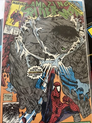 The Amazing Spider-Man #328 Todd McFarlane Spider-Man vs Hulk NM 9.8  D1
