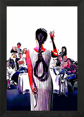 Gerahmtes Wandbild Aprilscherz Poster Leinwanddruck Bild