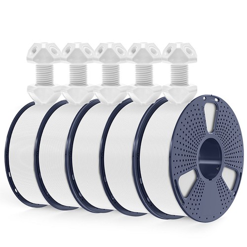 SUNLU 5*1KG White ABS 3D Printer Filament 1.75mm Strong ABS For FDM 3D Printers