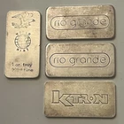 Collection of 4 Vintage 1 T-oz .999 Silver Planchette Bars….. 4 Oz Total