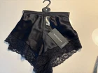 BNWT Autograph Black Size 8 Silk Mix French Knickers