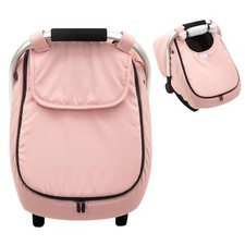 Winter Car Seat Cover Baby Gril, Infant Car Seat Cover with Soft Fleece Pink
