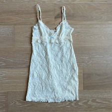 Hanky Panky Rosalyn Chemise Floral Lace Slip Dress Nightie Small