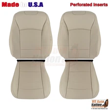 2015 2016 2017 For Subaru Outback Legacy Driver Passenger Perf Leather Cover Tan
