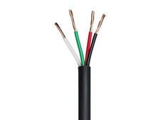 Monoprice Speaker Wire, CMP Rated, 4-Conductor, 18AWG, 1000ft, Black