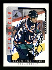 1996-97 Pinnacle 132 Bryan Smolinski signed auto autograph JKAU1 BXCP25