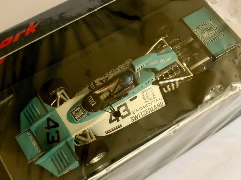 F1 1:43 Spark S4783 Brabham BT42 N°43 Gerard Larrousse Belgium GP 1974, New - Immagine 3 di 3