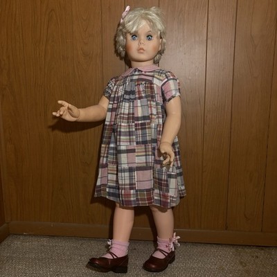 Vintage Allied Eastern Jointed Walker Doll Playpal Type 35  Blonde Blue Eyes