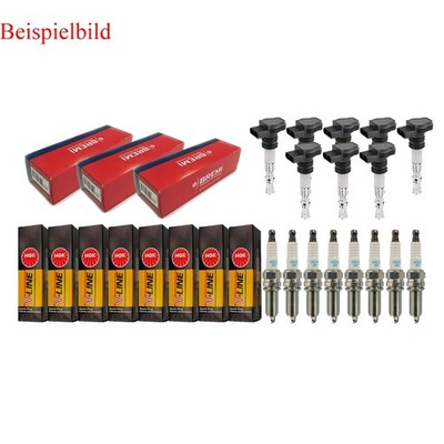 8x BREMI Zündspule +8x NGK Zündkerze V-Line passend für Porsche Cayenne 955