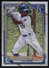 2024 Bowman Tony Ruiz #BCP-80 BASEBALL Kansas City Royals 1ST Chrome Prospects