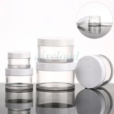 30g 100g 200g Clear Plastic Cosmetic Jar Lotion Lip Cream Balm Storage Container
