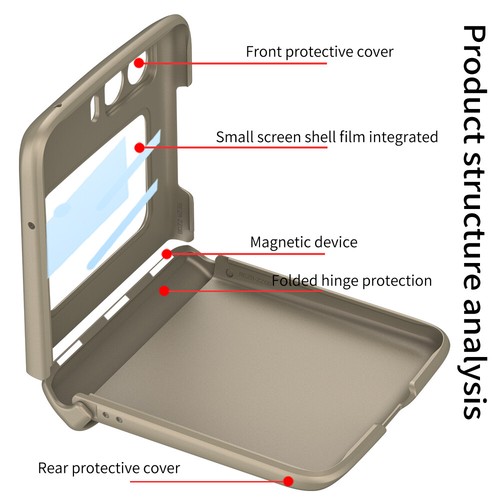 For Motorola Moto Razr 2022 Shockproof Magnetic Full Protection Hinge Flip Case - Picture 5 of 21