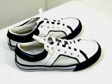 BOYS ATHLETIC SHOES SIZE 13 PLACE BRAND WHITE AND BLACK COLOR