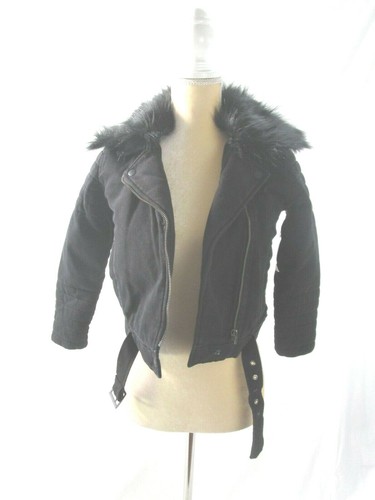 NWT Bella Dahl Girls Faux Fur Belted 