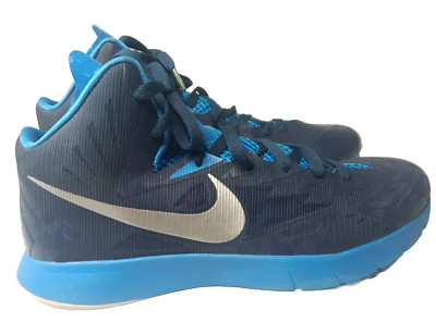 Nike Lunar Hyperquickness Shoes Men's Size 12 ~TB Midnight Navy Silver