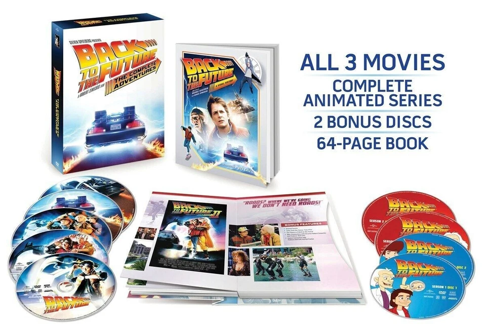 Back to the Future: Complete Adventures DVD Set (Trilogy & Animated Series) NEW Foto 3 de 3