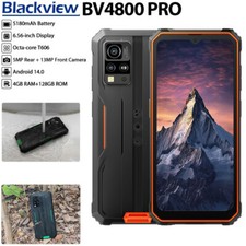 Blackview BV4800 PRO 4G LTE Rugged Smartphone Android 14.0 Mobile Outdoor 128GB
