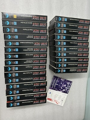 Star Trek TV Show Lot Of 25 VHS Tapes Uncut Television Series Episodes 55-79