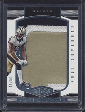 MICHAEL THOMAS 2016 PLATES & PATCHES FULL COVERAGE JUMBO 3 COLOR PATCH RC #D /50