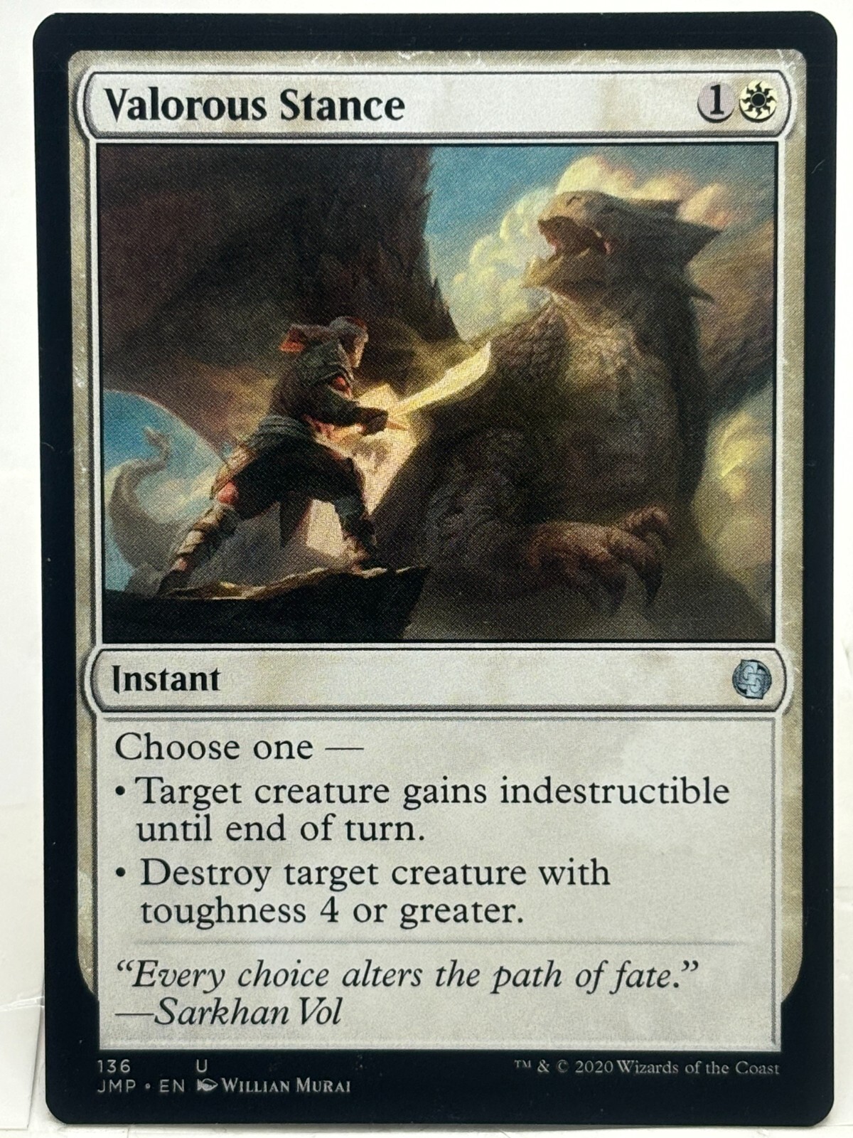 Valorous Stance NM/M* Jumpstart ENGLISH 136 mtg -UnltdCards