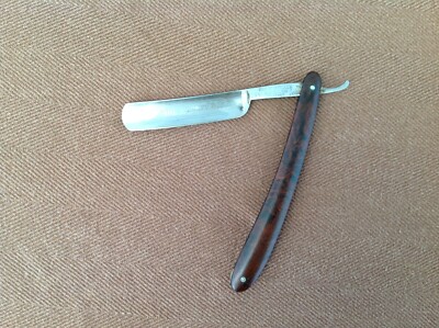 Henry Mueller Solingen Germany ''The Winner'' Straight Razor, Etched Face