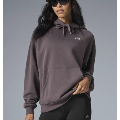 Alo Accolade Hoodie NWT Raisinette Size S | eBay