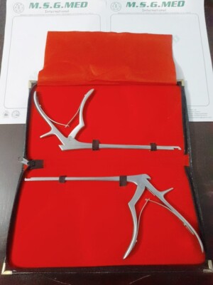 Orthopedic Laminectomy Kerrison Punch 20cm/1m,2m,3m,4m5m Steel 2PC Set With Bag
