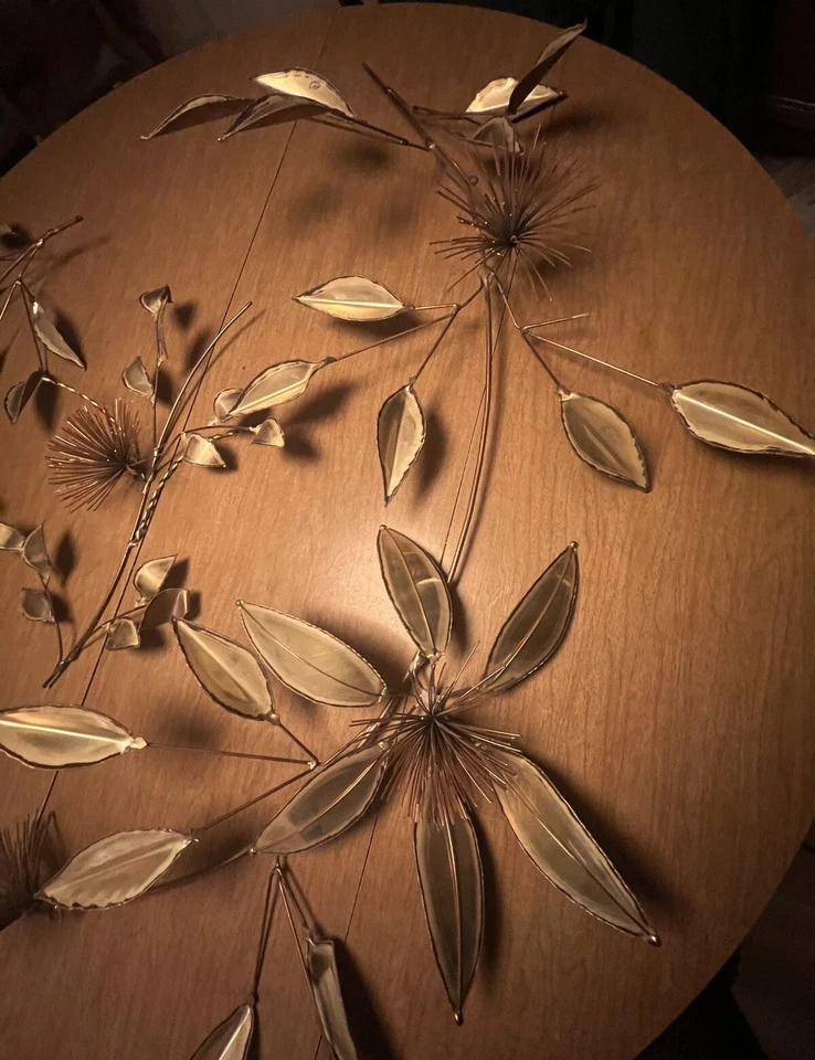 3 Pcs Pom Pom Urchin Metal Wall Sculpture by BJ Keith *C Jere MCM Brutalist - Image 3 of 4