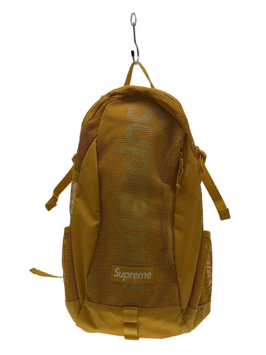 Sac à dos Supreme nylon jaune 20SS occasion