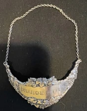 Gorham Antique Sterling Silver Liquor Label -Orange Bitters