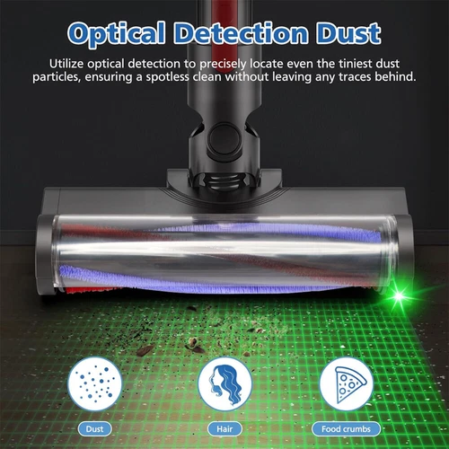 Bürste für Dyson V7 V8 V10 V11 V15 Bodenbürste Staubsauger Bodendüse mit LED - Bild 9 von 13