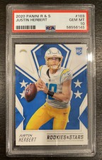 2020 Panini Rookies & Stars Justin Herbert RC Chargers #103 PSA 10 GEM Mint Card