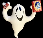 RARE Vintage 90’s Inflatable HALLOWEEN Ghost RITZ & COKE Store Display! Promo!