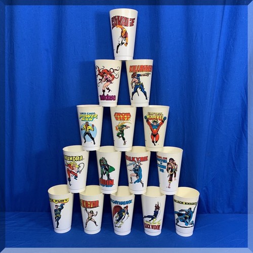 VINTAGE 1975 MARVEL SUPERHEROES 7-ELEVEN CUPS LOT C - STAN LEE - FREE SHIPPING - Picture 9 of 9