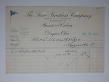 1895 LOWE BROTHERS CO Box 32X36 D.S.A. DAYTON Ohio Letterhead
