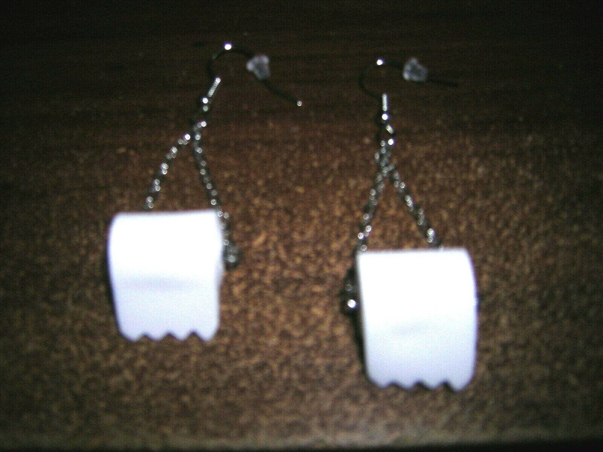 1 Pair Fashion Jewelry Earrings Personality Toilet Paper Roll Earrings Women's E - Foto 12