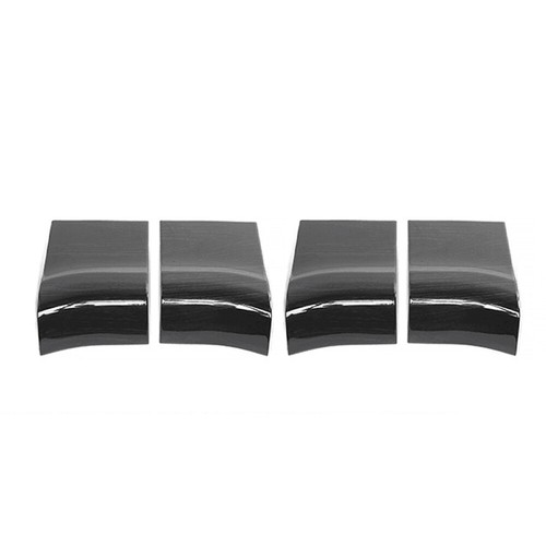 4x Cubierta decorativa de moldura de panel de manija de puerta interior para Ford F150 2015+ grano de madera negro - Imagen 9 de 9