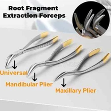 Dental Root Fragment Minimally Invasive Tooth Extraction Forceps Curved Pliers