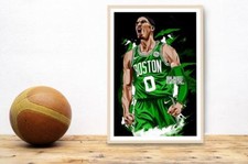 Boston Basketball Legend Vector Art Poster Premium Quality Choose your Size