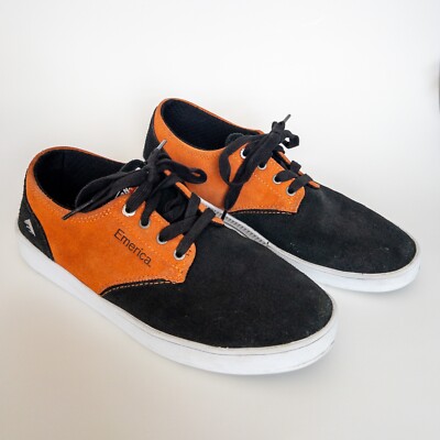 Emerica The Romero Laced X Bronson Mens Athletic Skate Shoes Orange/Blk  Size