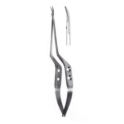 Micro Scissors,Yasargil,Bayonet,CVD,Sharp 20 cm ,23 cm length