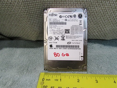 Fujitsu 80GB SATA 2.5 " Festplatte Getestet Apple #655-1305B