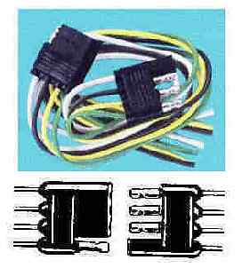 Sierra TC43674 Flat 4 Pole Trailer Connector Wire
