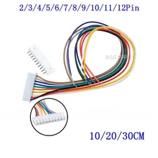 JST-XH 2.54mm Singleheaded Wire Cable Connector Set Male Female PCB 2Pin-12Pin