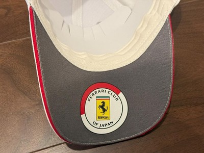 Ferrari Club of Japan Hat FCJ Tricolor Embroidery Cap White | eBay